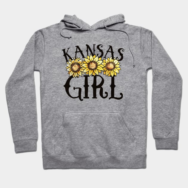 Kansas Girl Hoodie by bubbsnugg